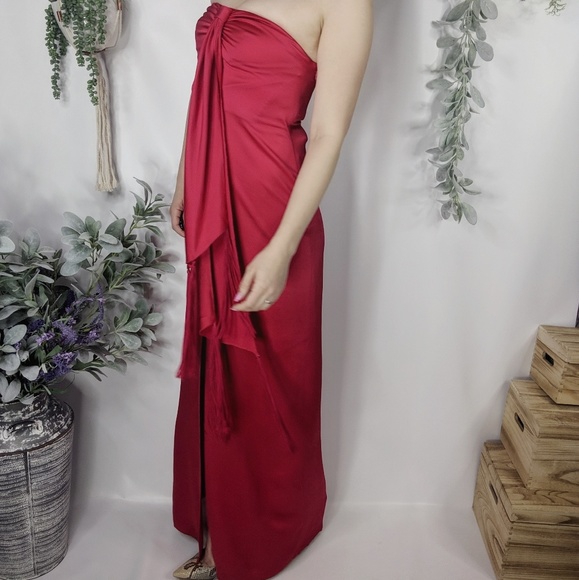 RACHEL ZOE Nico strapless draped gown pink 1062 - Picture 2 of 8